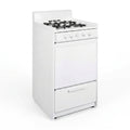 Compact Gas Range Designed for Small Kitchens, 20 Inch Width, 2.5 Cu Ft Oven, Battery Start Ignition