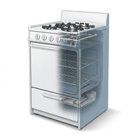 20 In. 2.5 Cu. Ft. Gas Range in White — How It Works