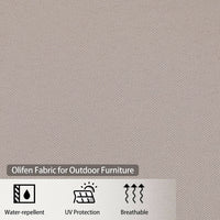 7Pcs Outdoor Dining Set Rectangular Table Patio Dining Set Rattan Wicker Chairs